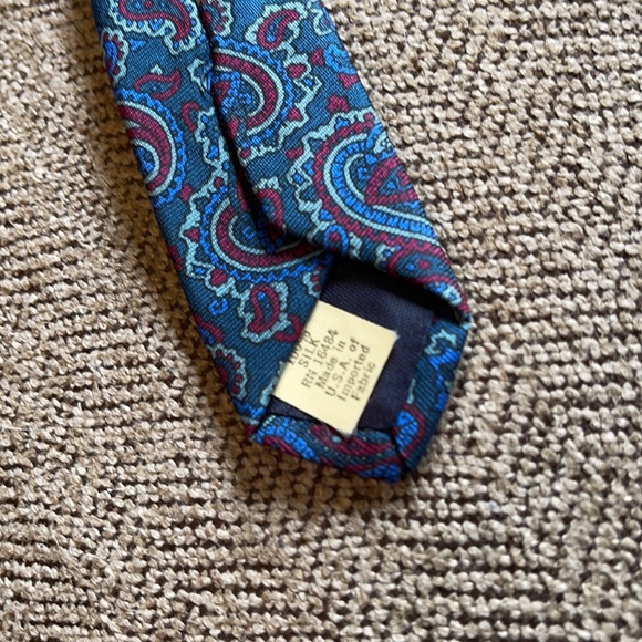 Vintage Balenciaga paisley neck ties bundle of 2 - Picture 9 of 9